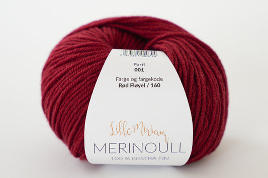 Merinould - Rød Fløyel / Rød Fløjl 160