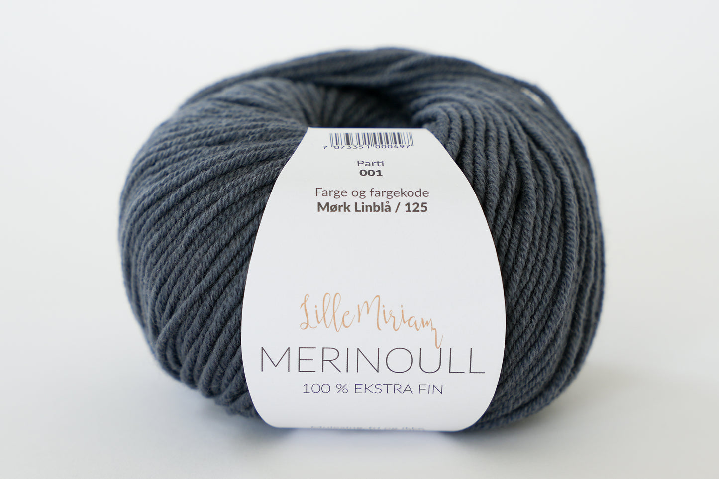 Merinould - Mørk Linblå 125