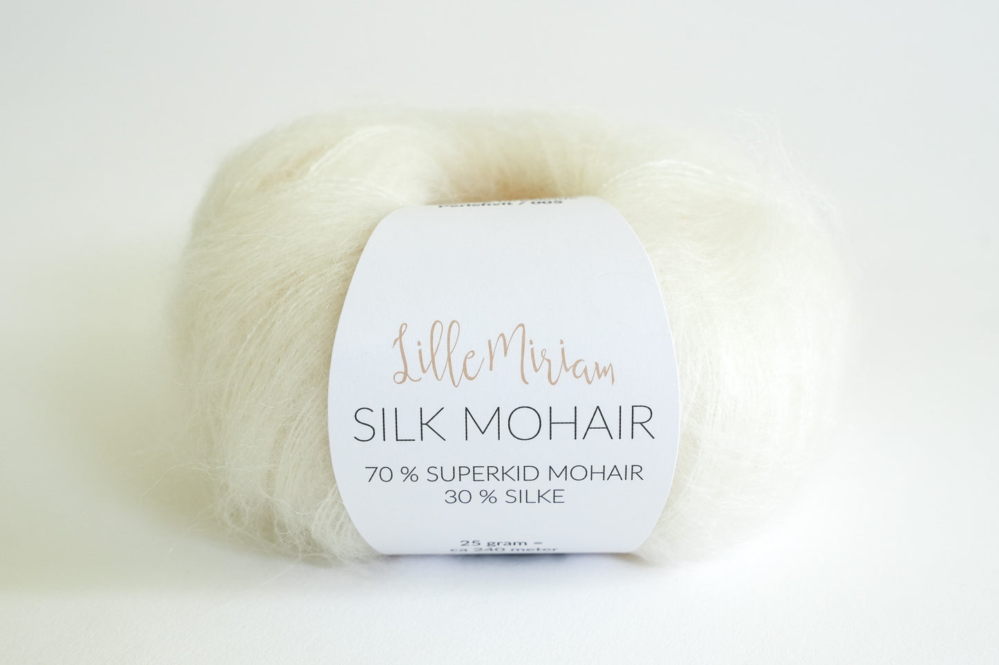 Silk Mohair - Perlehvit / Perlehvid 005