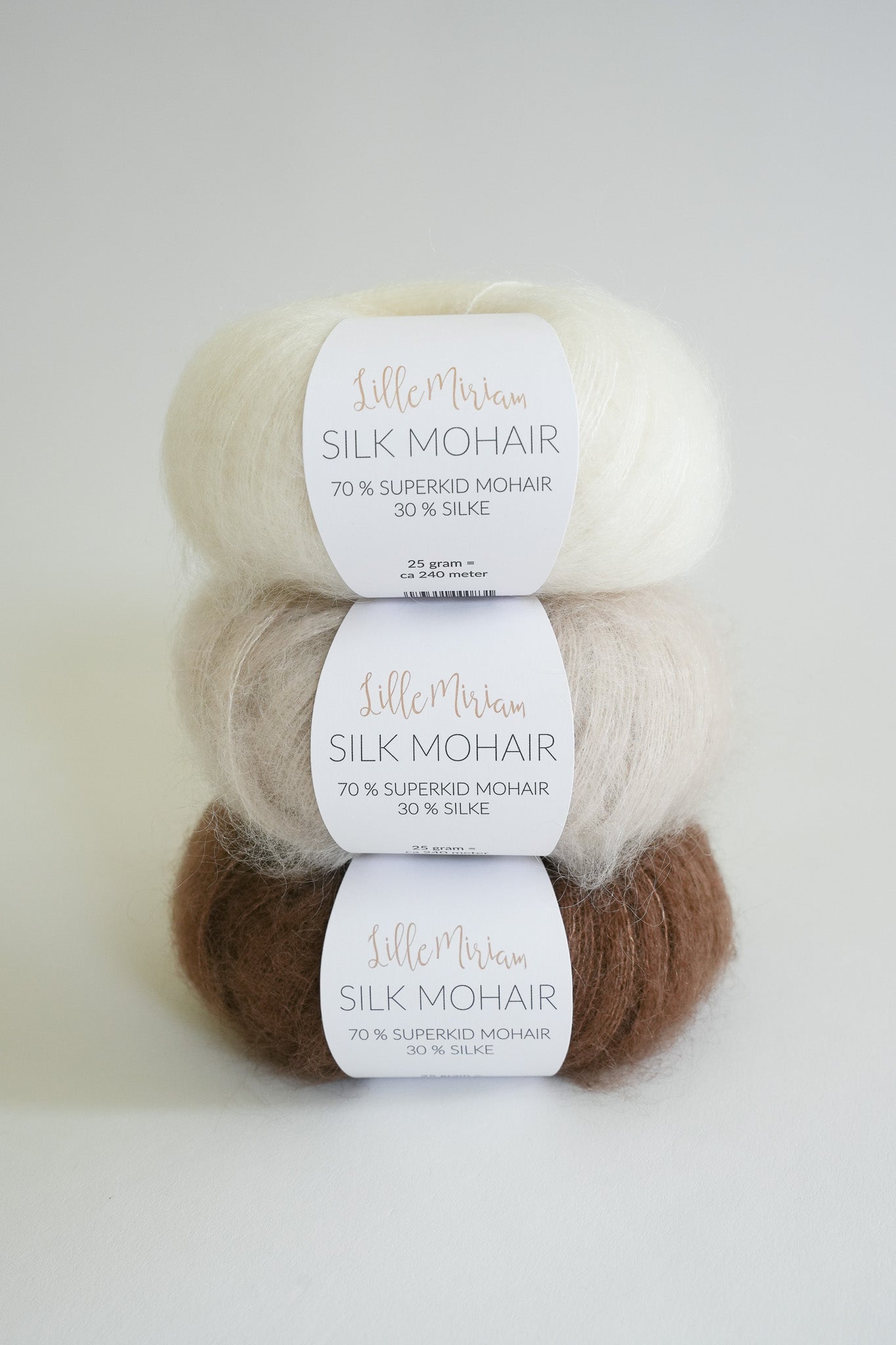 Silk Mohair - Perlehvit / Perlehvid 005
